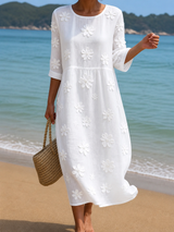 Vestido casual de mujer con estampado floral