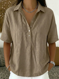 Modo Viva® | Blusa con cuello y detalle de botones