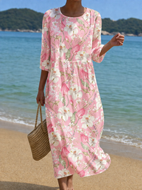 Vestido casual de mujer con estampado floral
