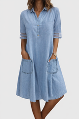 Modo Viva® | Vestido de denim cómodo y favorecedor