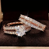 Conjunto de anillos Brillo eterno