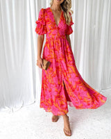 Armonía | Vestido maxi brillo solar