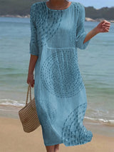 Vestido casual de mujer bordado