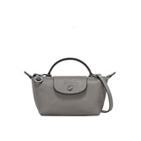 MINI BOLSO DE PIEL LONGCHAM | GRIS