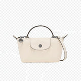 MINI BOLSO DE PIEL LONGCHAM | BLANCO