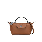 MINI BOLSO DE PIEL LONGCHAM| MARRÓN