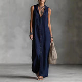 Penélope | Vestido midi elegante y casual con escote en V