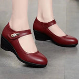 Carmen | Zapatos de tacón en piel suave con suela antideslizante flexible