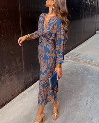 Celeste | Vestido Midi Floreado y Elegante