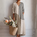 Emma™ | Vestido Elegante a Rayas