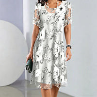 Elisa - Vestido de gasa floral elegante